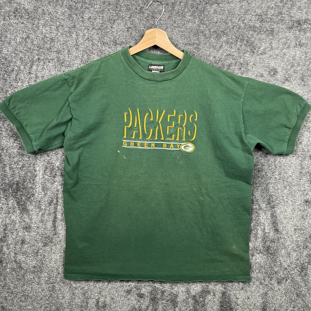 Vintage 90's Legends Green Bay Packers Embroidered Shirt Mens Sz XL Made In USA